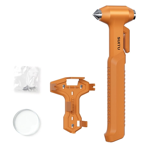 Búa Thoát Hiểm Ô Tô 3 Trong 1 – Búa Phá Kính Khẩn Cấp, Cắt Dây An Toàn, Dụng Cụ Cứu Hộ Đa Năng ST-7102
