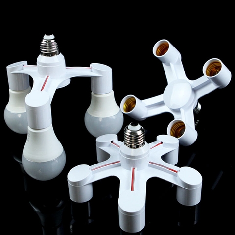 Bộ Chia Đui Đèn Một Thành Nhiều Đui Đèn ABM E27 Màu Trắng