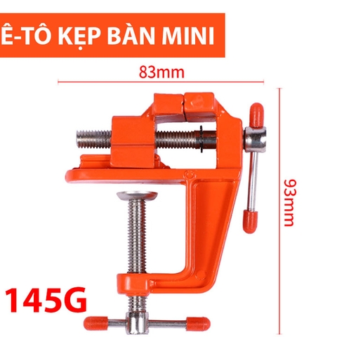 Ê Tô Mỏ Vịt VESE Xoay 360 Độ Kẹp Bàn Hợp Kim Nhôm Dài 82mm Nặng 145g