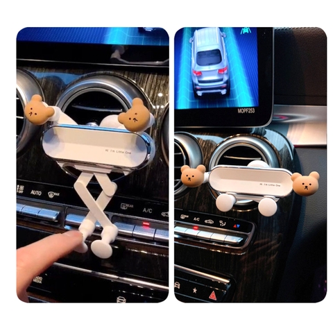 Giá Đỡ Để Điện Thoại Di Động Cửa Gió Điều Hòa Ô Tô Hoạt Hình