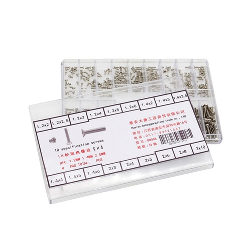 Bộ Ốc Vít Mini 18 Kích Thước – Hộp Vít Đa Năng Cho Sửa Chữa Điện Tử Cơ Khí