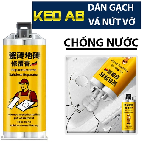 Keo AB Dán Vết Nứt Vỡ Gạch Men Chống Nước RTE 85G