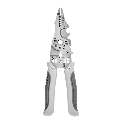 Kìm Tuốt Dây Điện HCR Thép Không Gỉ 21CM