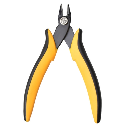 Kìm Cắt Chân Linh Kiện VE Màu Vàng Đen Mũi Chéo 5Inch Kích Thước 8x13CM