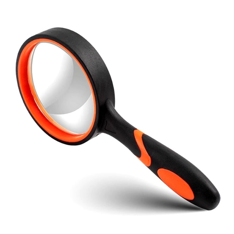 Kính Lúp Cao Su Họa Tiết HD Tay Cầm Silicon Chống Rơi Độ Nét Cao