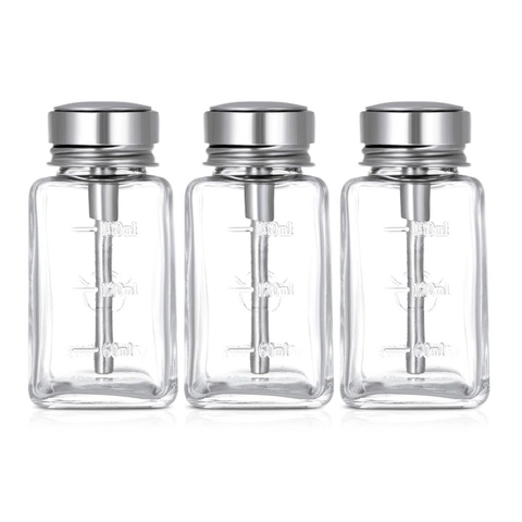 Lọ Đựng Dung Dịch TS Thuỷ Tinh Trong Suốt 180ML