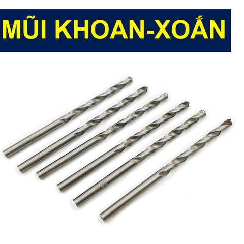 Bộ 2 Cái-5.0MM- Mũi Khoan Thường Khoan Xoắn Khoan Mạch Khoan Gỗ HS4241