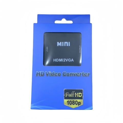 Bộ Chuyển Đổi HDMI Sang VGA Full HD 1080P - Mini HDMI To VGA Có Cổng Audio 3.5MM