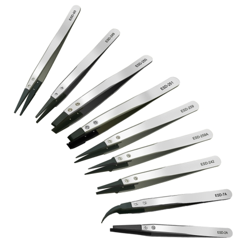 Nhíp Gắp Linh Kiện ESD Chống Tĩnh Điện – Nhíp Điện Tử Gắp IC, SMD, PCB (ESD-00, 2A, 7A, 249, 259…)