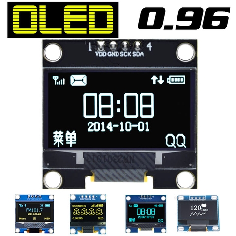 Màn Hình OLED 0.96 inch I2C/SPI – Hiển Thị Ký Tự ICON– Dùng Cho Arduino ESP32 STM32