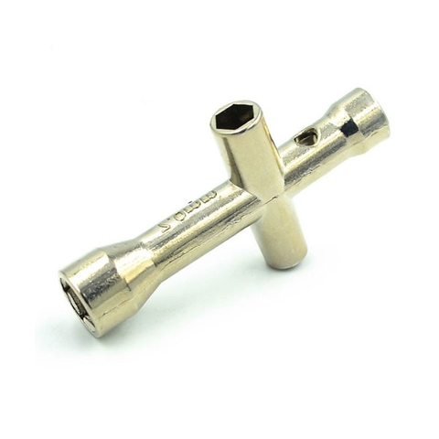 Cờ Lê Khẩu Lục Giác Chữ Thập DNB Tháo Vặn Ốc M2/M2.5/M3/M4 Màu Bạc 24x48MM 10G