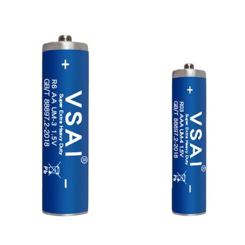 Pin Cacbon VSAI AA AAA Điện Áp 1.5V Xanh Đậm