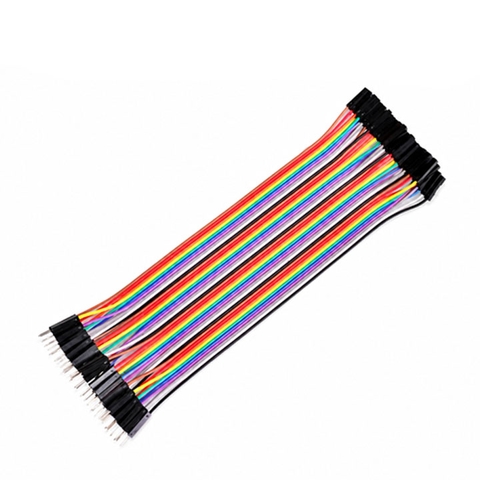 Bộ 40 Dây Cắm Test Board Đực Cái 2 Đầu Nhiều Màu