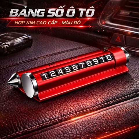 Bảng Số Điện Thoại Ô Tô Hợp Kim Cao Cấp – Để Số Dừng Đỗ Tiện Lợi