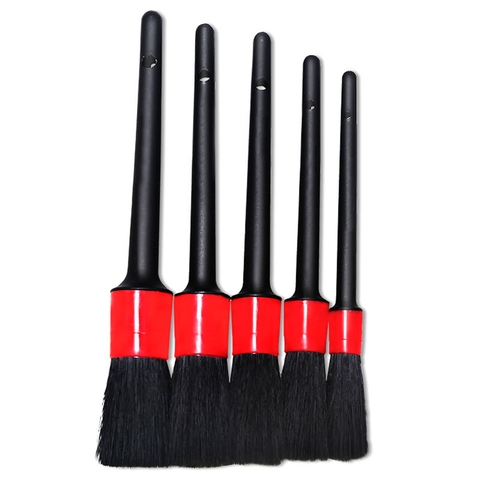 Bộ 5 Cọ Vệ Sinh Chi Tiết Ô Tô - Chổi Cọ Làm Sạch Khe Hở, Góc Khuất, Nội Thất Xe