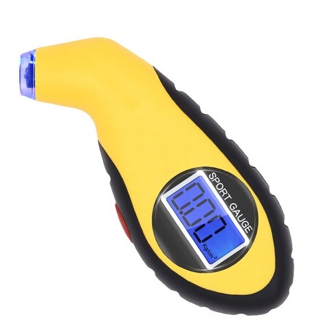 Đồng Hồ Đo Áp Suất Lốp Điện Tử Mini Sport Gauge Màn Hình LCD Chính Xác Cao Cho Ô Tô Xe Máy