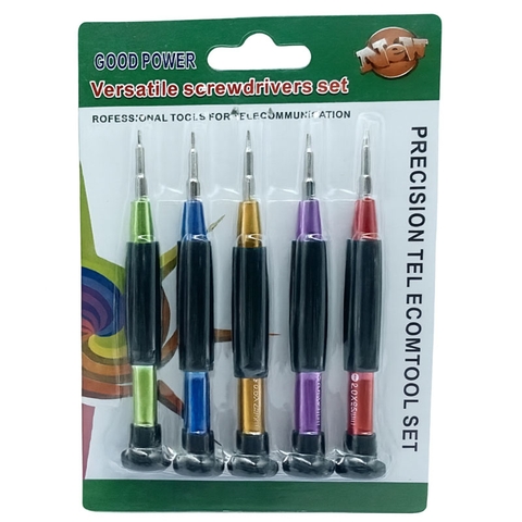 Bộ Tua Vít 5 Món Đa Năng, Dụng Cụ Tháo Lắp Linh Kiện Điện Tử