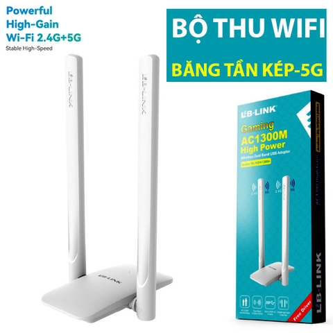 Bộ Thu Wifi Tốc Độ Cao 5G LB Link BL-H18 USB3.0 1300Mbps Phủ Sóng 300M