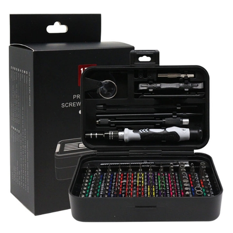 Bộ Tua Vít Sửa Điện Thoại 132 Chi Tiết VR Thép Crom Vanadi 6.5x11x16CM 645G
