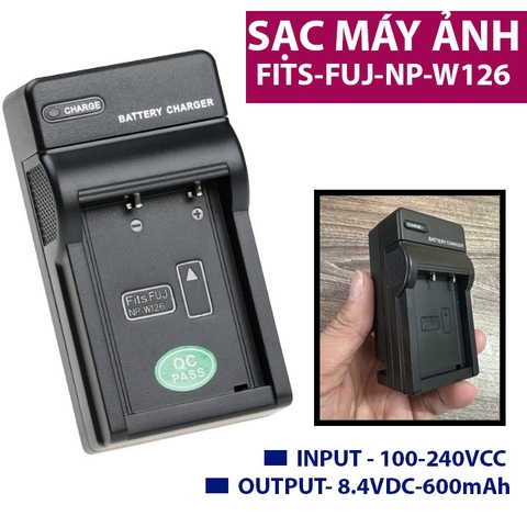 Sạc Pin Máy Ảnh Fujifilm NP-W126 NP-W126S Dùng Cho X-A7 X-T20 X-T30 X-T100 X-T200