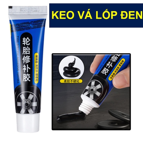 Keo Vá Lốp Xe Ô Tô KPA Keo Mềm Màu Đen Khô Nhanh Vá Lốp Vị Vỡ Nứt 60ML