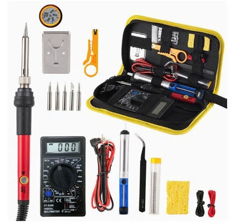 Bộ Dụng Cụ Hàn Điện Tử Đa Năng 60W – Mỏ Hàn, Đồng Hồ Đo, Phụ Kiện Sửa Chữa Full Combo