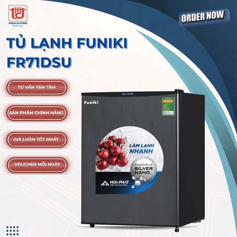 Funiki Tủ lạnh FR 71DSU - Dung tích 63L