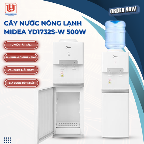 Midea Cây nước nóng lạnh YD1732S-W 500W