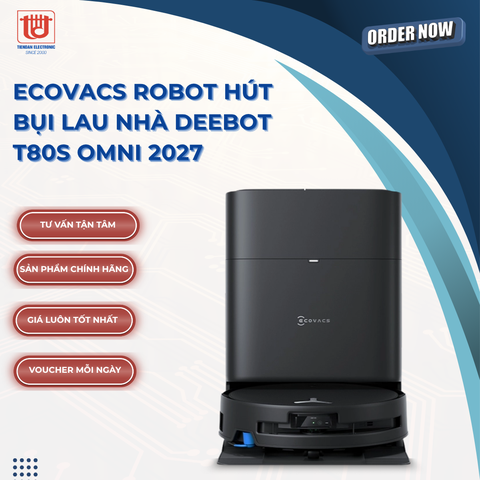 Ecovacs Robot hút bụi lau nhà Deebot T80S Omni 2027
