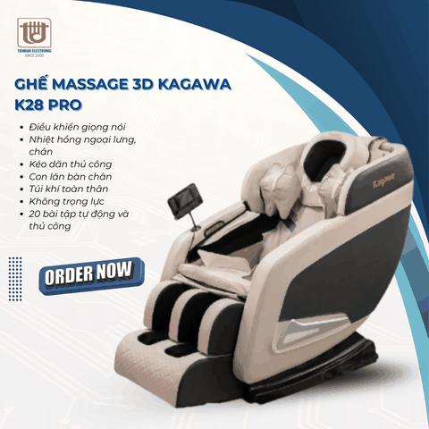 Toshiko Ghế Massge 3D Kagawa K28 Pro