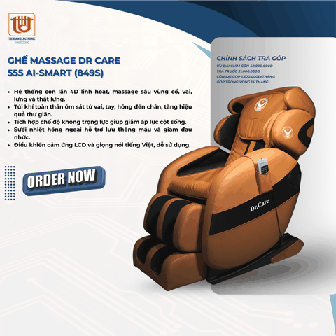 Dr. Care Ghế Massage 555 AI - Smart ( 849S )