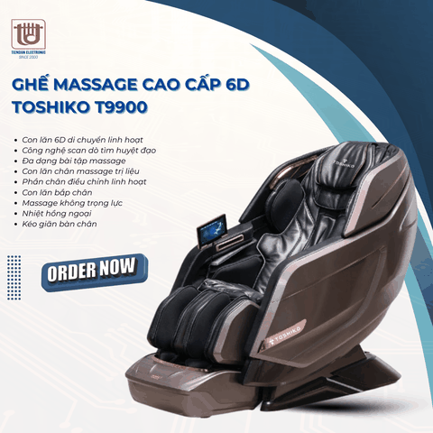 Toshiko Ghế Massage Cao Cấp 6D T9900