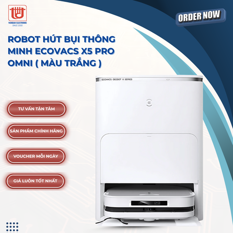 Ecovacs Robot Hút Bụi Lau Nhà Deebot X5 Pro Omni