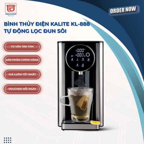 Kalite Bình Thủy Điện Tự Động Lọc Đun KL-888 - Công suất 2200W