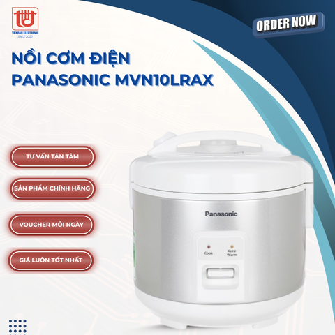Panasonic Nồi cơm điện nắp gài MVN10LRAX - Dung tích 1L
