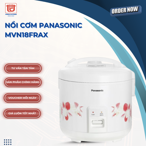 Panasonic Nồi cơm điện nắp gài MVN18FRAX - Dung tích 1.8L