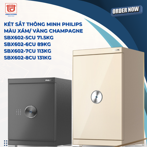 Philips Két Sắt Thông Minh SBX602-8CU 131KG