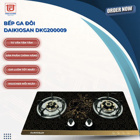 Daikiosan Bếp Ga Đôi DKG-200009