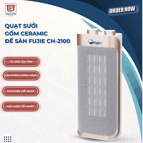Fujie Quạt sưởi gốm Ceramic để sàn CH-2100