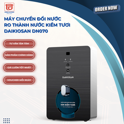 Daikiosan Máy Biến Đổi Nước RO Thành Nước Ion Kiềm Tươi DN070 (cho vùng pH thấp)