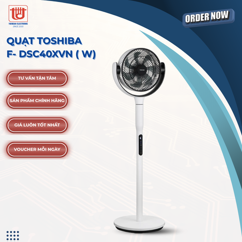 Toshiba Quạt Cây Tuần Hoàn F-DSC40XVN - Công suất 15W
