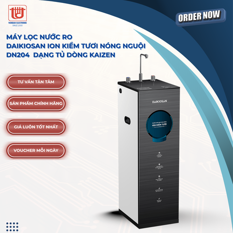 Daikiosan Máy Lọc Nước RO Ion Kiềm Tươi Nóng Nguội DN204 dạng tủ dòng KAIZEN