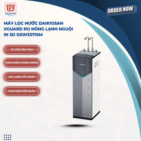Daikiosan Máy lọc nước Xguard RO nóng lạnh nguội  in 3D DSW33710M