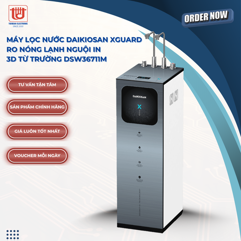 Daikiosan Máy Lọc Nước Xguard RO Nóng Lạnh Nguội in 3D từ trường DSW36711M