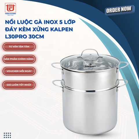 Kalpen Nồi bằng inox size 30cm L30PRO