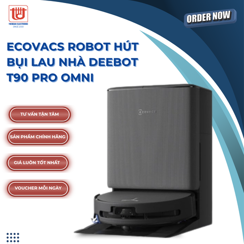 Ecovacs Robot hút bụi lau nhà Deebot T90 Pro Omni