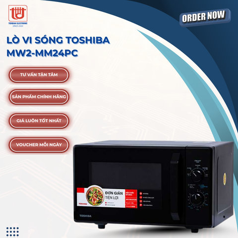 Toshiba Lò Vi Sóng MW2-MM24PC - Công suất 800W