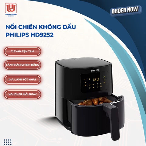 Philips Nồi Chiên Không Dầu HD9252 - Dung tích 4.1L
