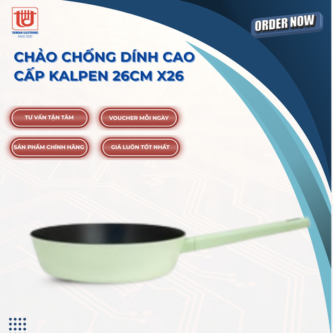 Kalpen Chảo Chống Dính Cao Cấp ILAG Eder màu xanh (X26 - X28) - Size 26 - 28cm