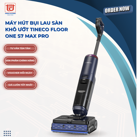 Tineco Máy Hút Bụi Lau Sàn Khô Ướt Floor One S7 Max Pro